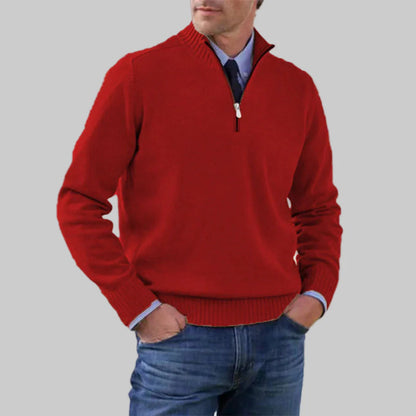 Suéter de media cremallera para hombre