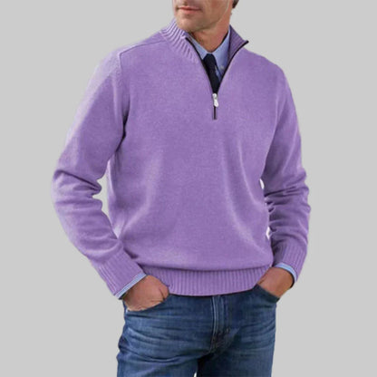 Suéter de media cremallera para hombre