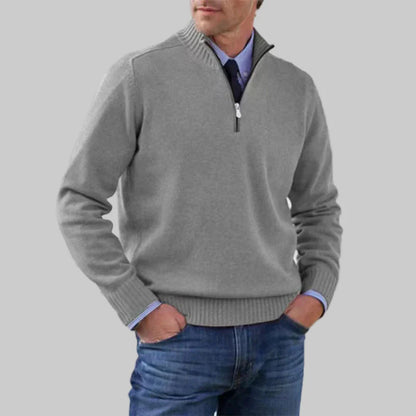 Suéter de media cremallera para hombre