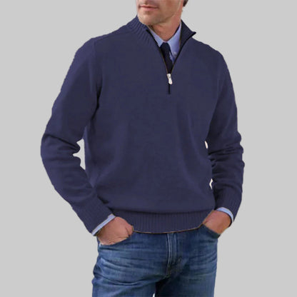 Suéter de media cremallera para hombre