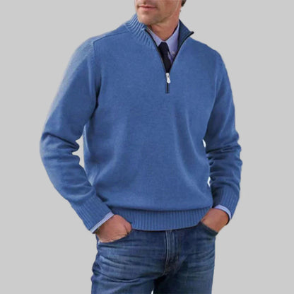 Suéter de media cremallera para hombre