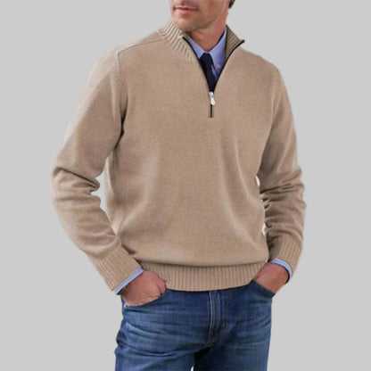 Suéter de media cremallera para hombre