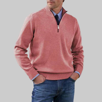 Suéter de media cremallera para hombre