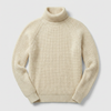 Suéter de Invierno de Punto con Cuello Alto para Hombres