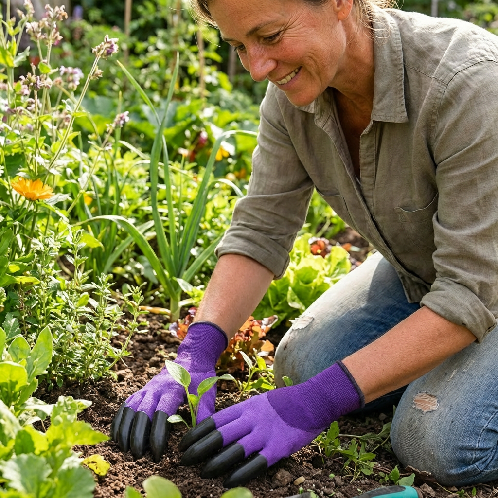 Guantes de Jardinería con Garras