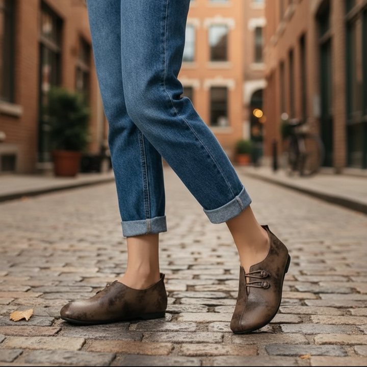 Stepriva - Zapato Plano Minimalista Sin Cierre Para Mujeres