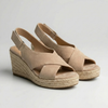 Sandalia Espadrille con Cuña Abierta para Mujeres