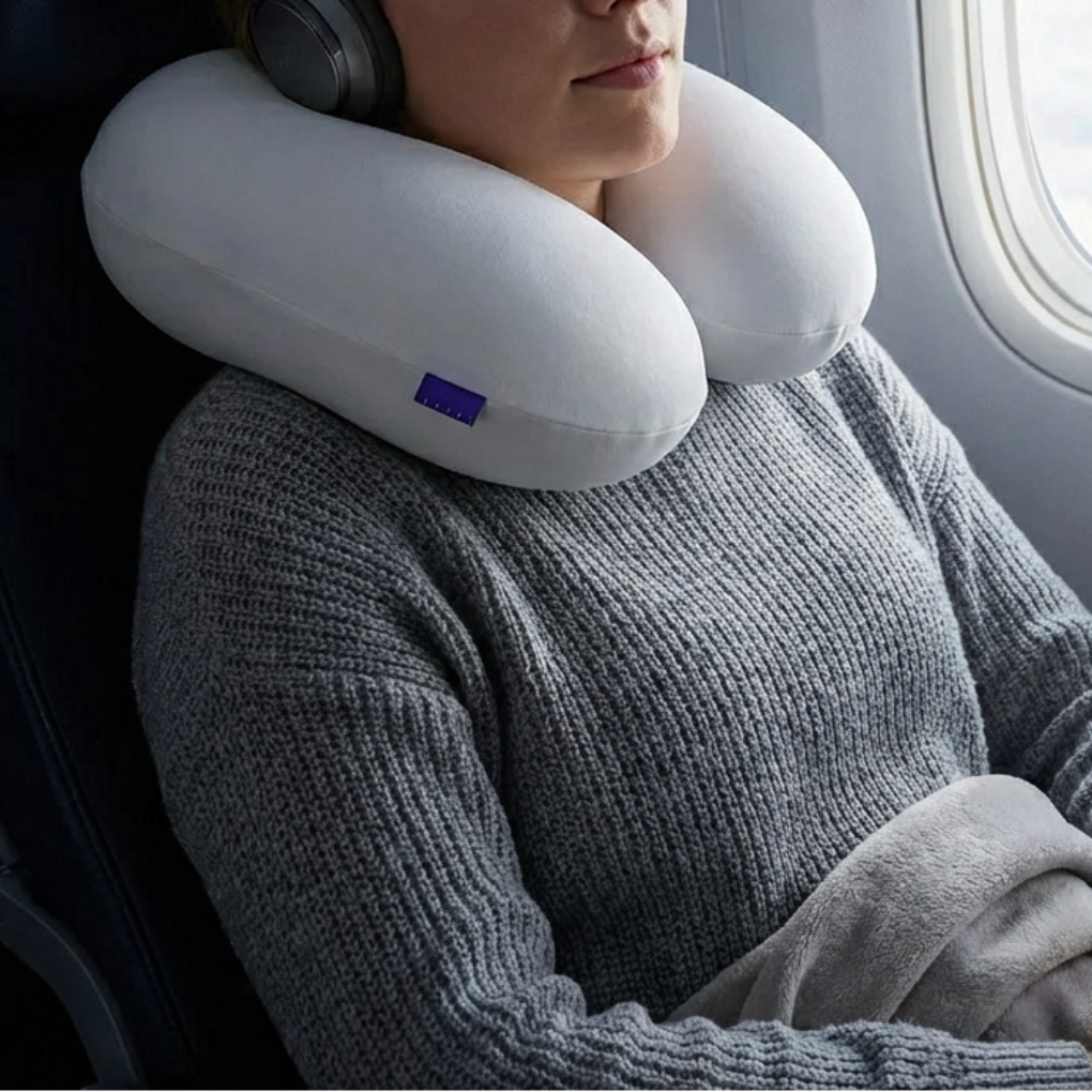 Almohada de Viaje con Soporte Cervical en Forma de U