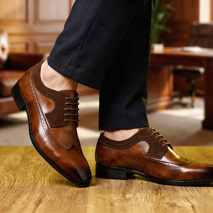 Zapato Brogue con Cordones para Hombres