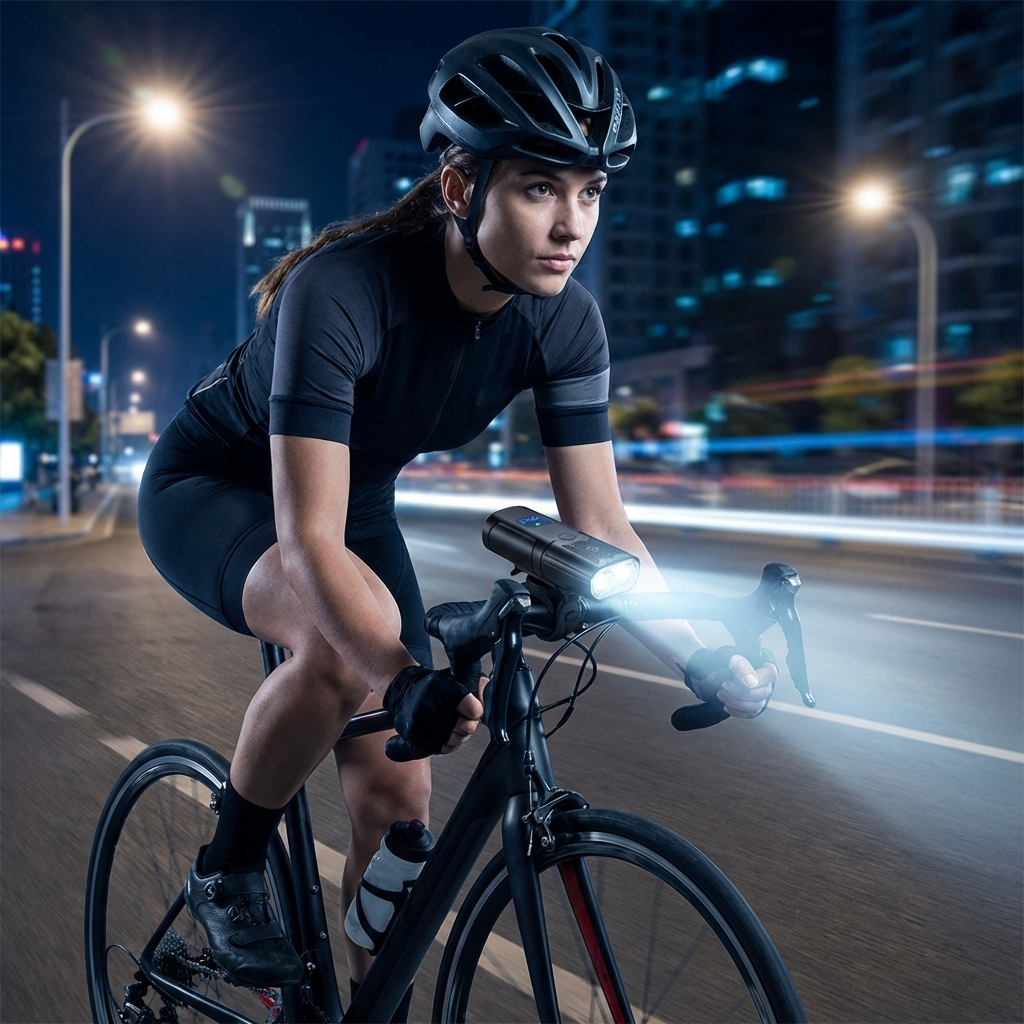 Luz Delantera de Bicicleta Recargable LED