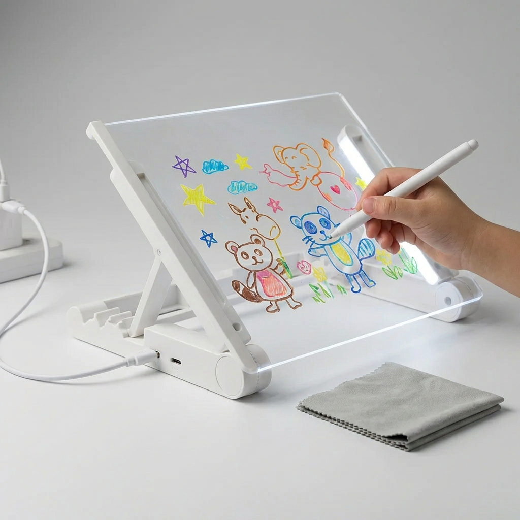 Tabla de Dibujo LED Iluminada para Niños