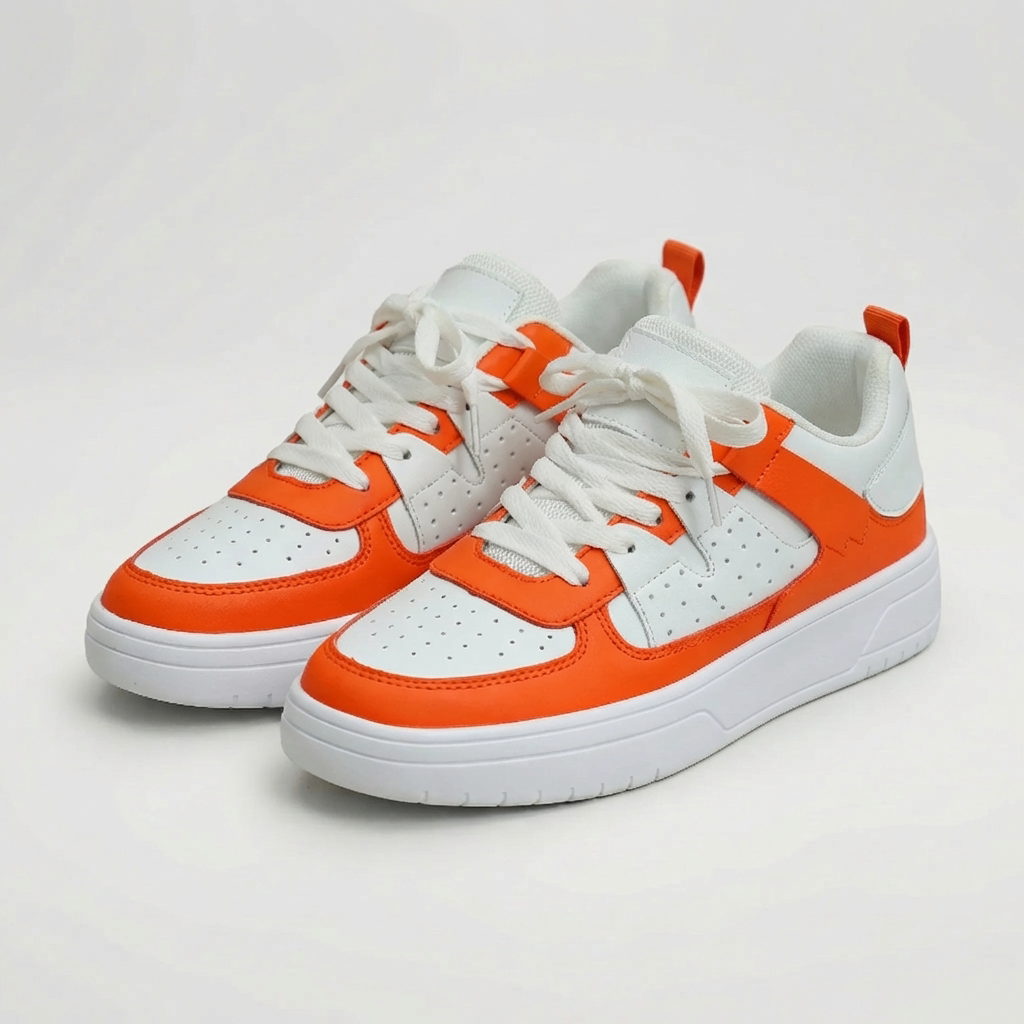 Zapatilla Baja con Cordones Color Block