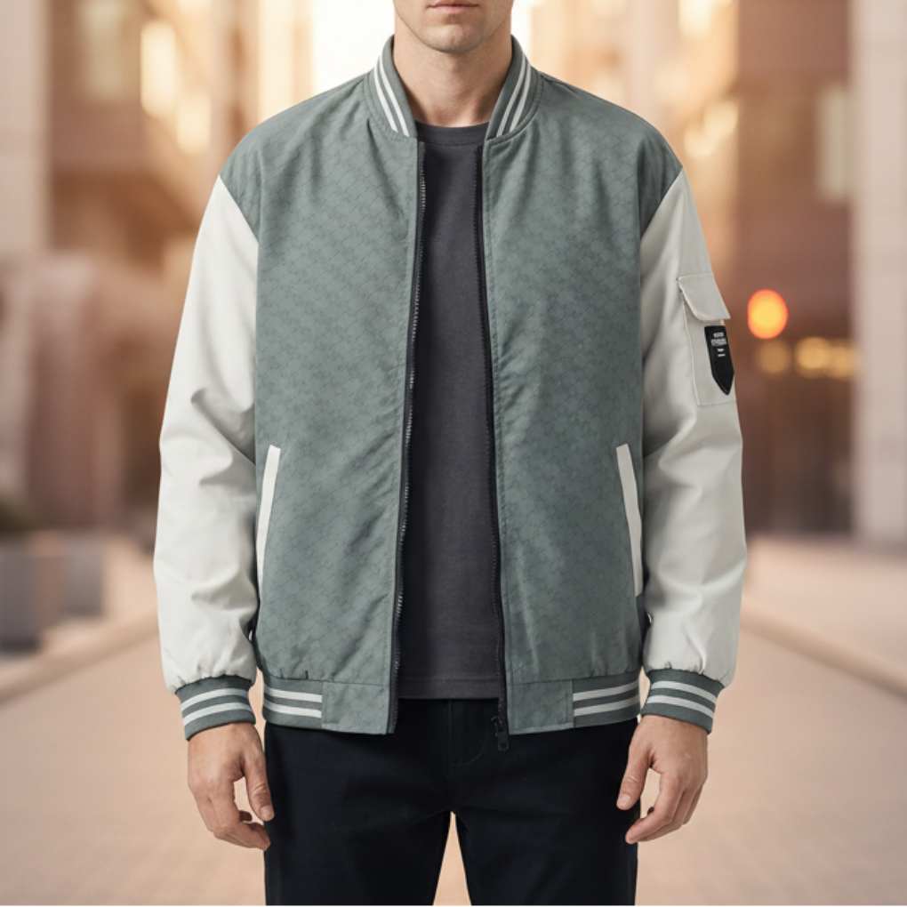Chaqueta de béisbol casual para hombres