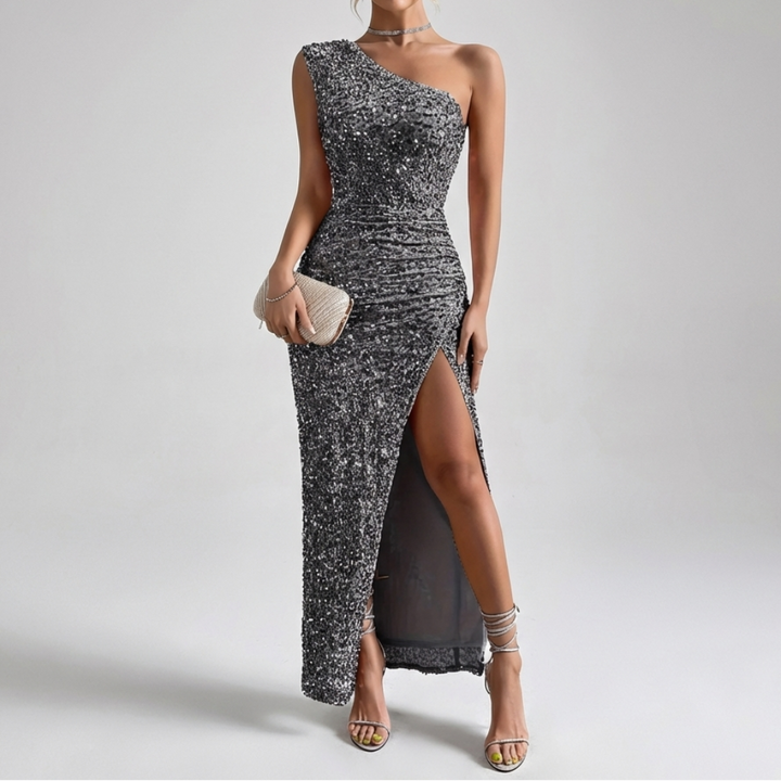 Vestido Maxi de Noche con Lentejuelas