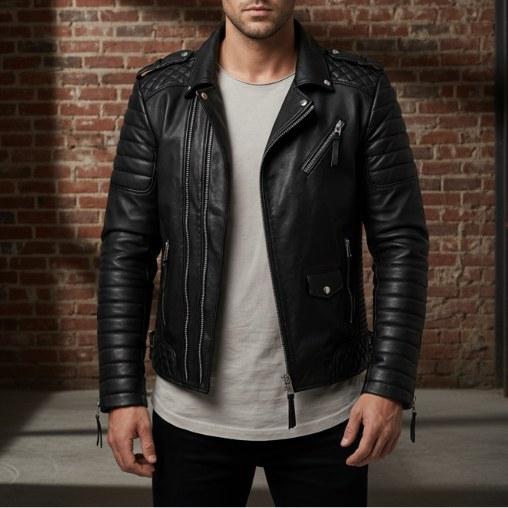 Chaqueta de Cuero Timeless y Robusta para Hombres