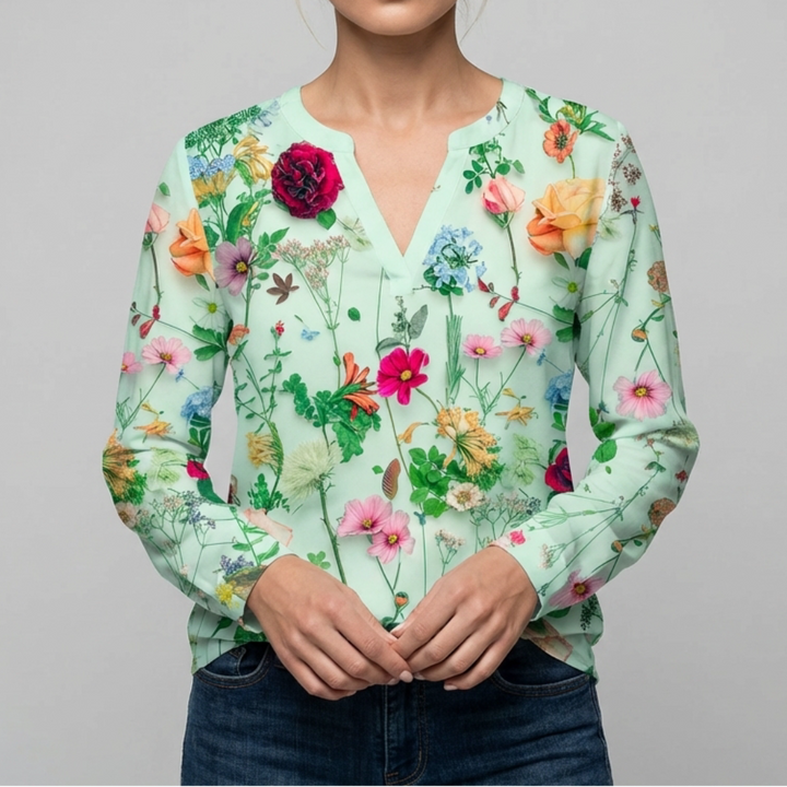 Blusa Floral Casual para Mujeres