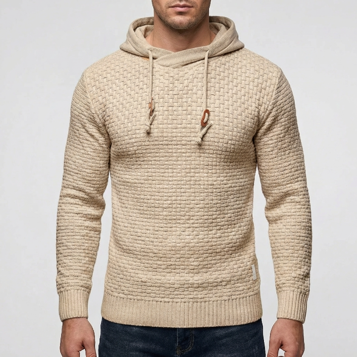 Sudadera con Capucha para Hombres con Textura de Gofre