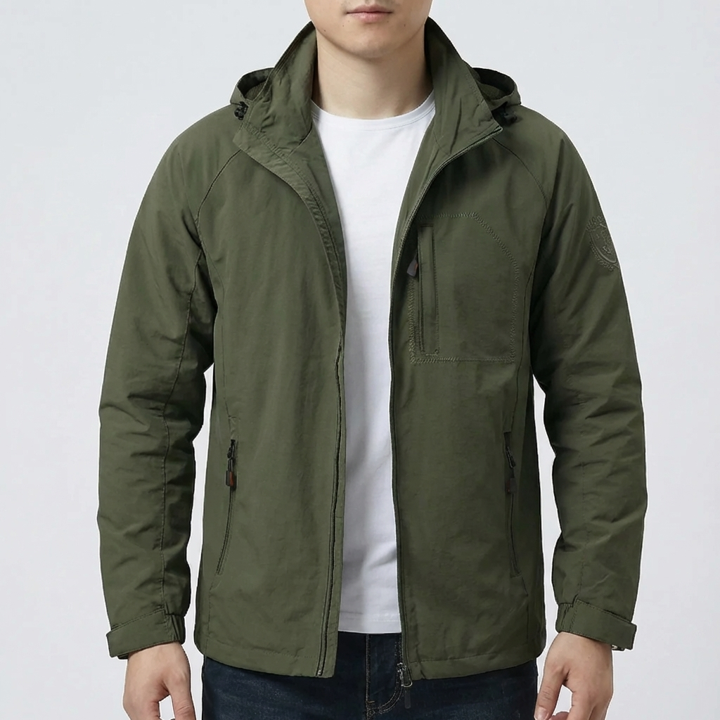 Chaqueta Transicional con Capucha para Hombres