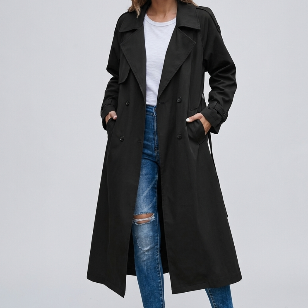 Abrigo Trench Estiloso para Mujeres