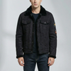 Chaqueta Moto Acabado Suede Con Forro De Polar