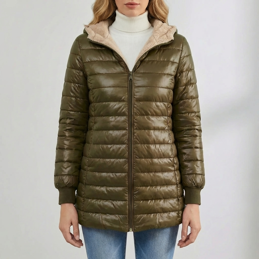 Chaqueta de Invierno Casual Aislada con Acolchamiento