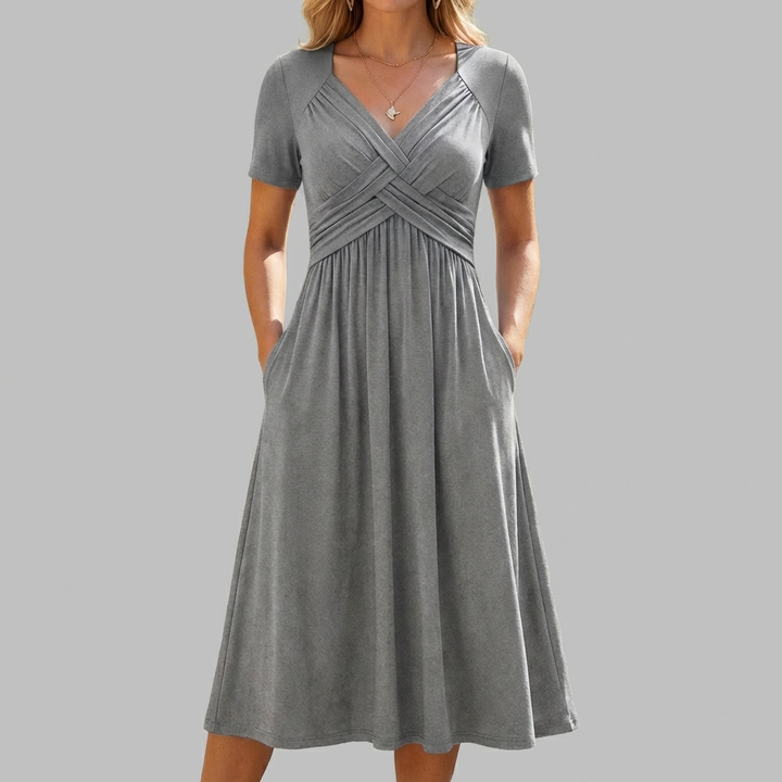 Vestido Corto Cruzado para Mujeres