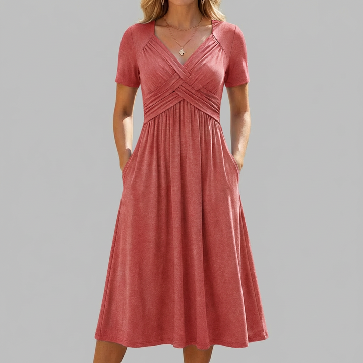 Vestido Corto Cruzado para Mujeres