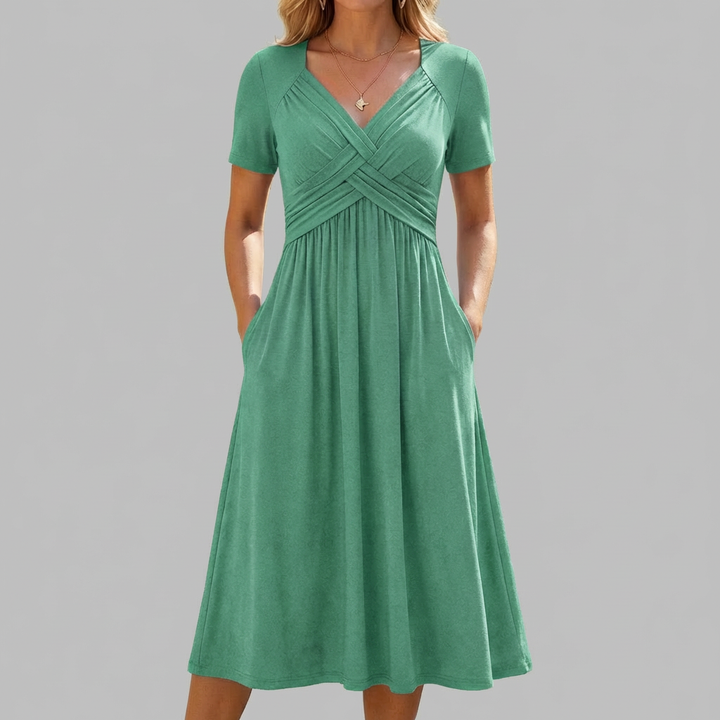 Vestido Corto Cruzado para Mujeres