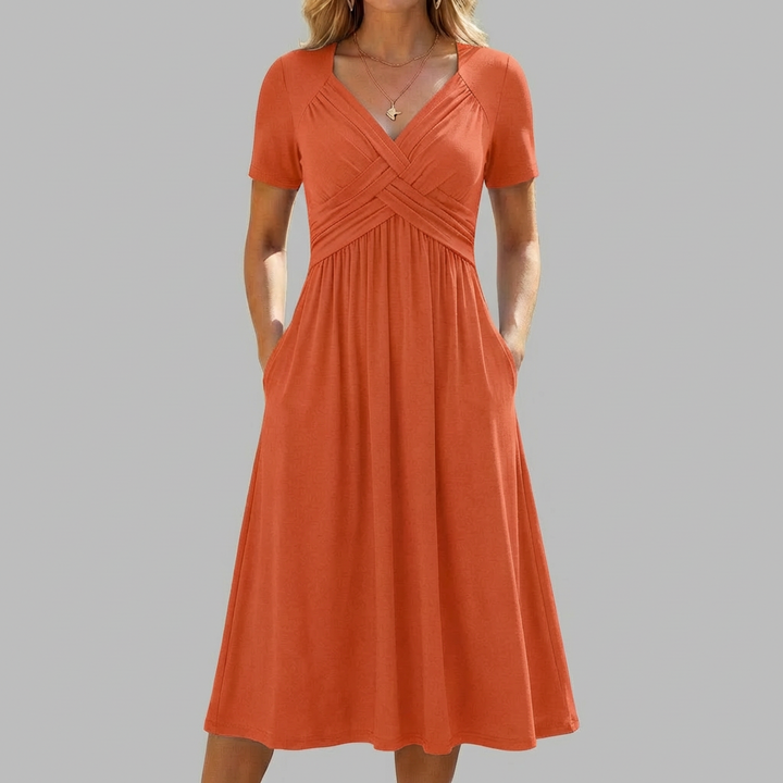 Vestido Corto Cruzado para Mujeres