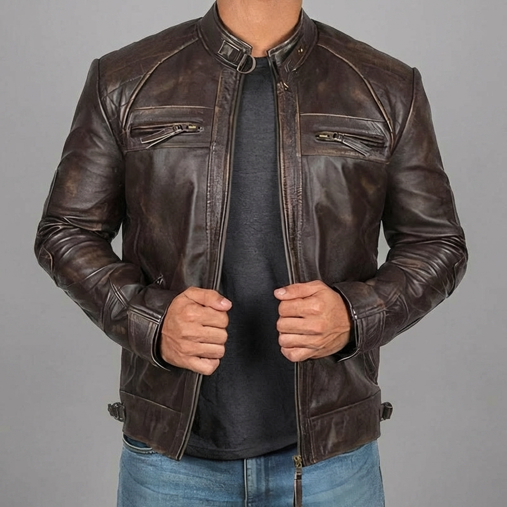 Chaqueta de Motocicleta Resistente para Hombres