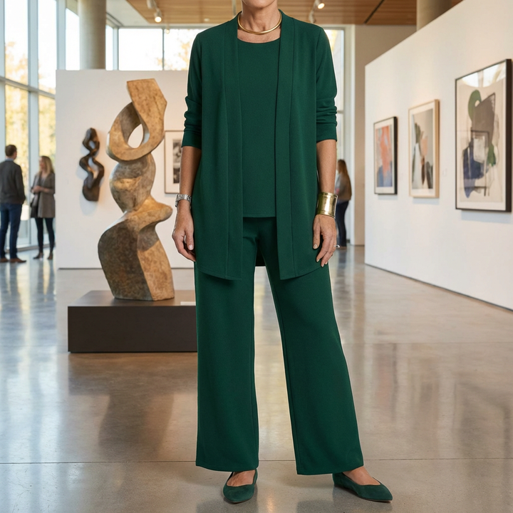 Traje Elegante de Tres Piezas para Mujeres