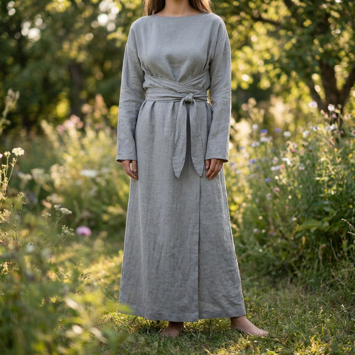 Vestido con Detalle de Lazo para Mujeres