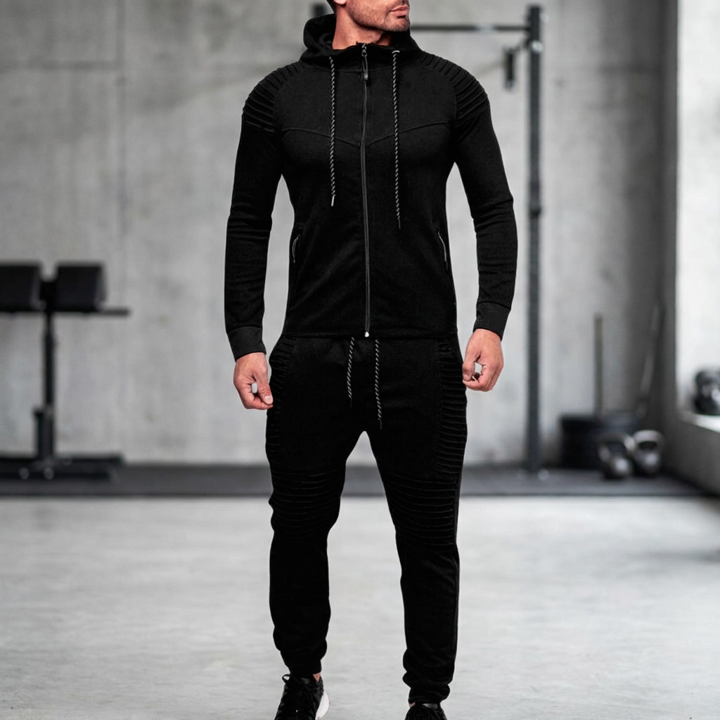 Traje de Pantalón con Capucha Casual para Hombres