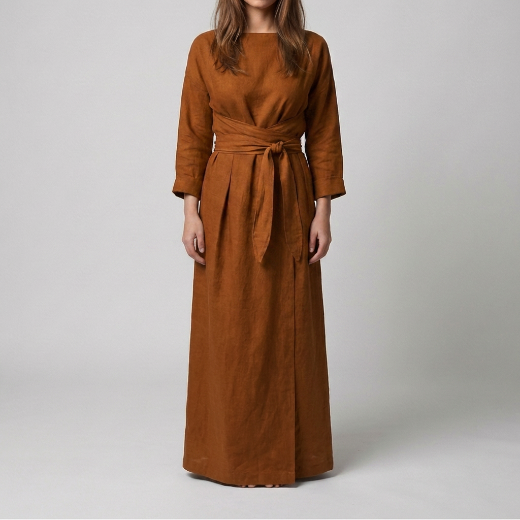 Vestido con Detalle de Lazo para Mujeres