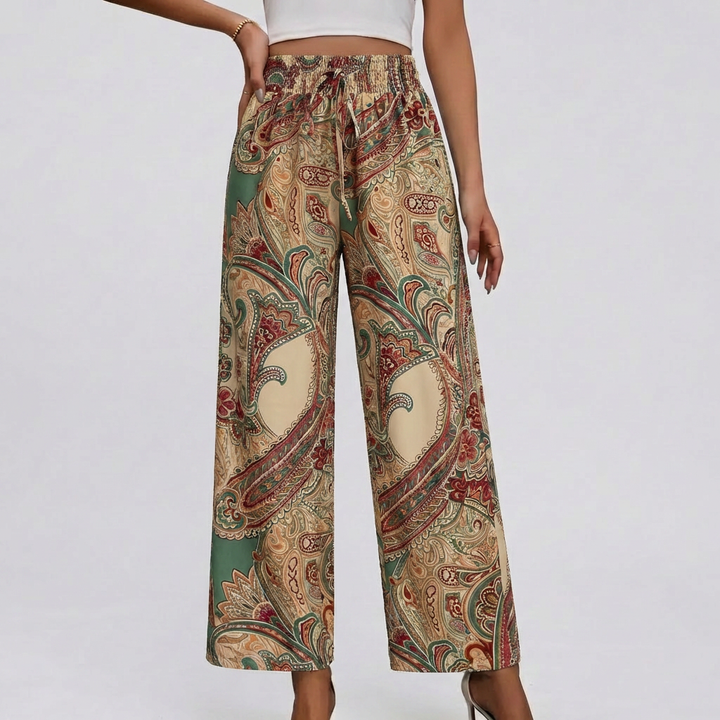 Pantalón Ancho Bohemio para Mujeres