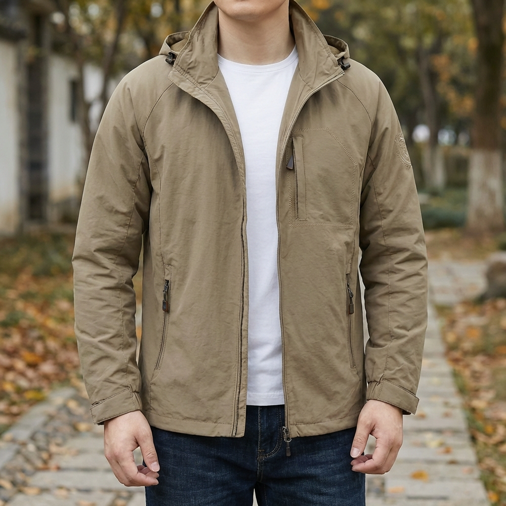 Chaqueta Transicional con Capucha para Hombres