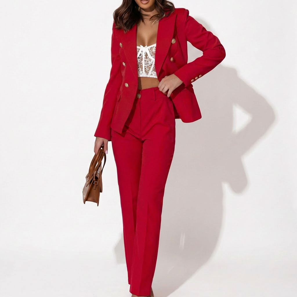 Traje Elegante de Dos Piezas para Mujeres
