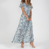 Vestido Maxi Floral Vintage para Mujeres