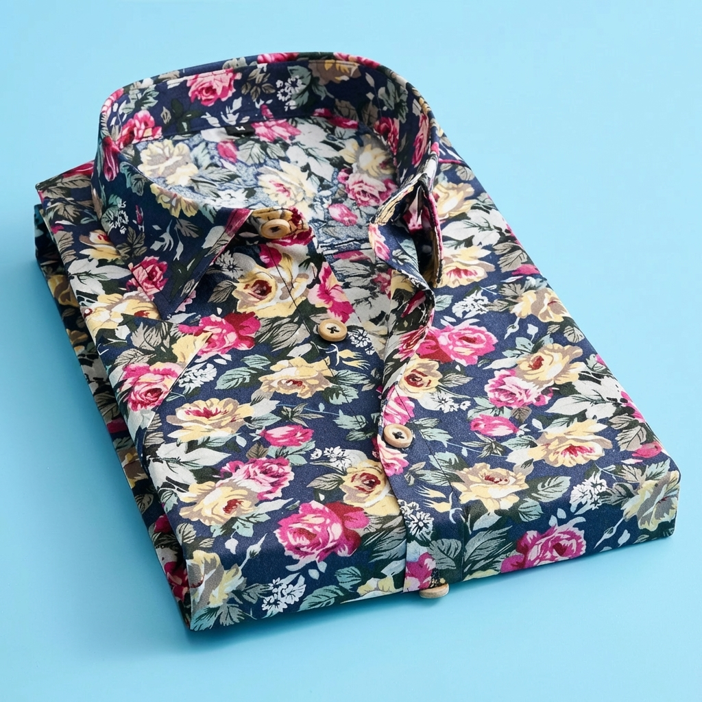 Camisa Polo Floral Moderna para Hombres