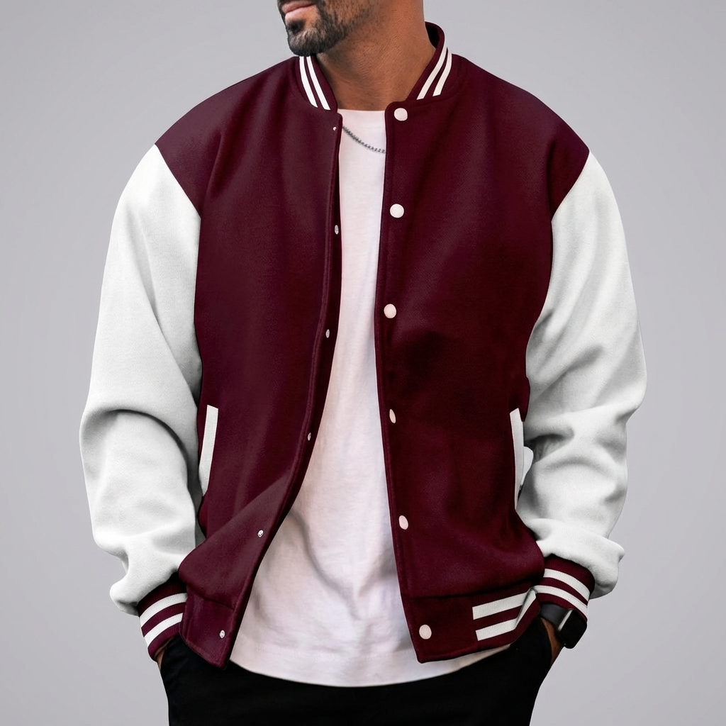 Chaqueta de Beisbol Casual para Hombres