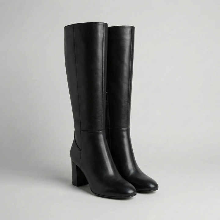 Bota Alta de Tacón Bloque para Mujeres