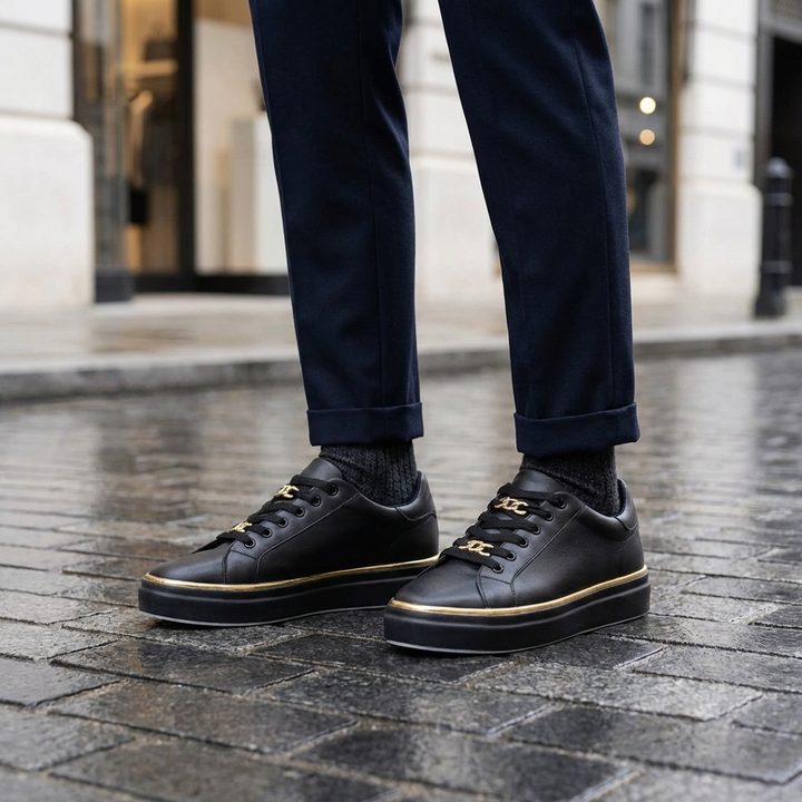 Zapatilla de Mujer de Moda Baja con Cordones