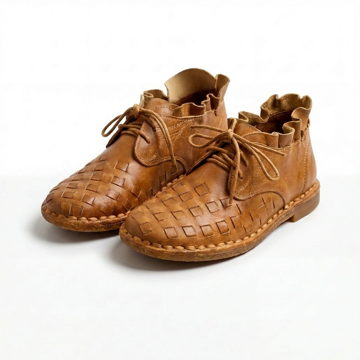 Zapato Plano Atado a Mano