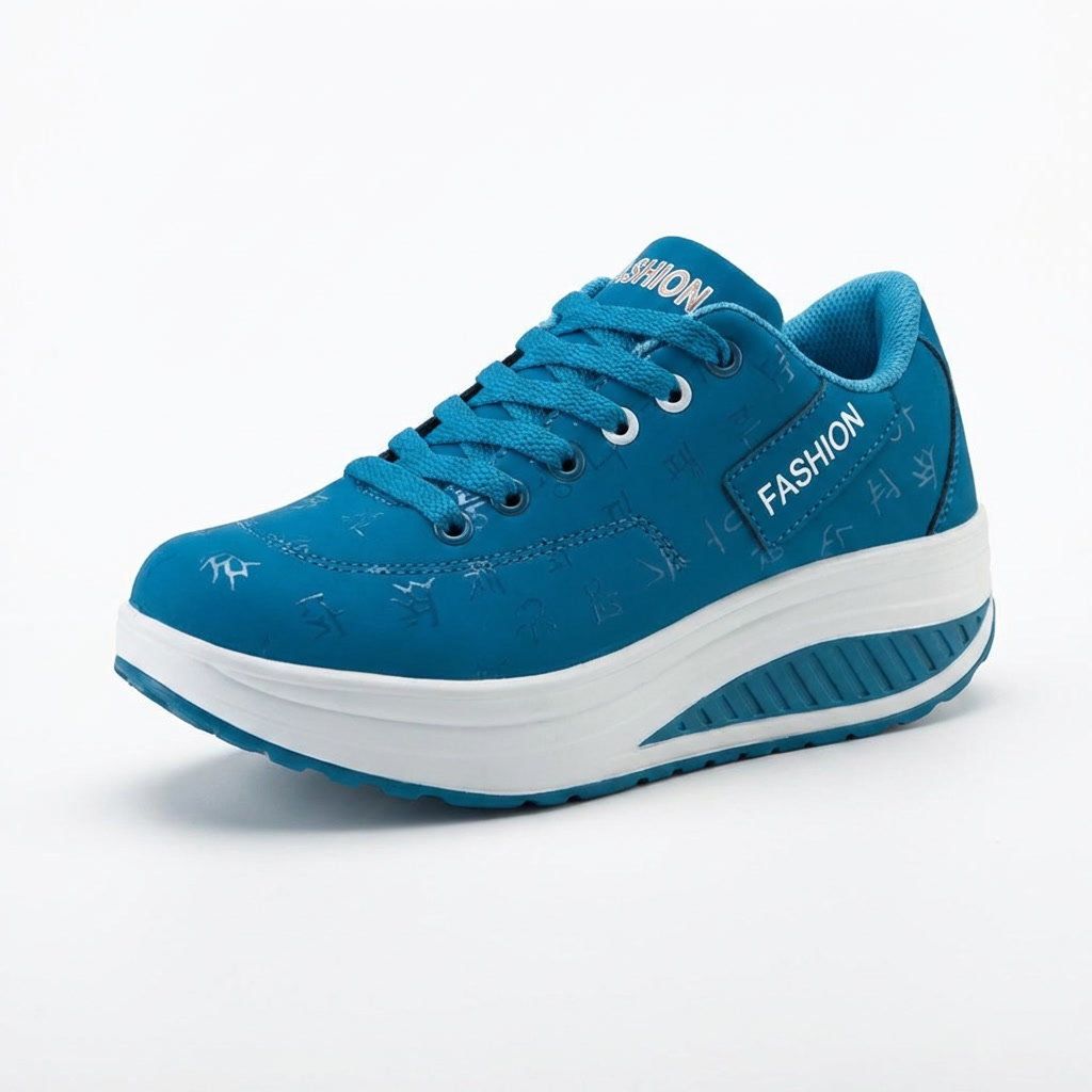 Zapatilla de Plataforma con Lazada para Mujeres