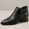 Botas de Tobillo con Tacón Bajo para Mujeres