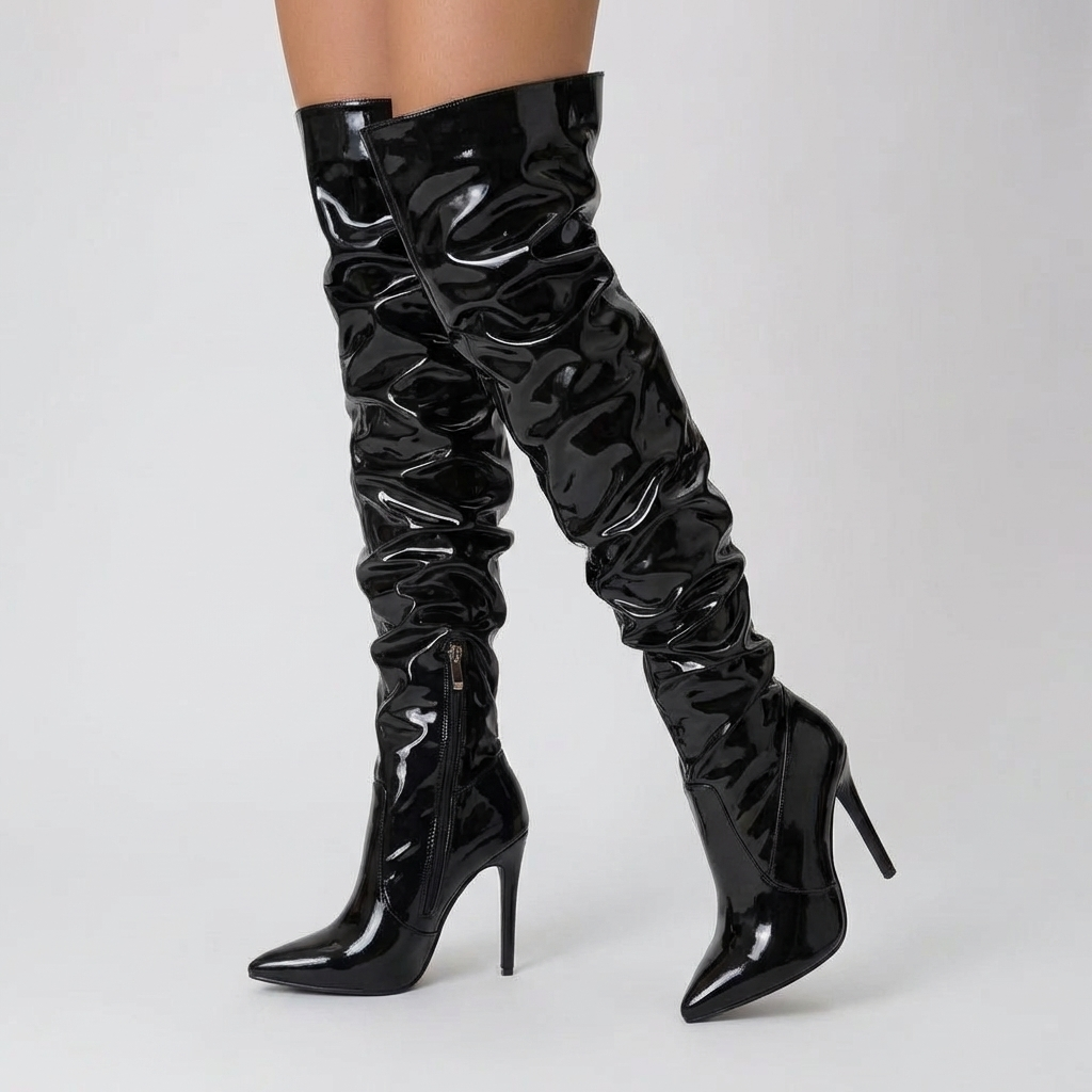 Botas de Tacón Stiletto por Encima de la Rodilla para Mujeres
