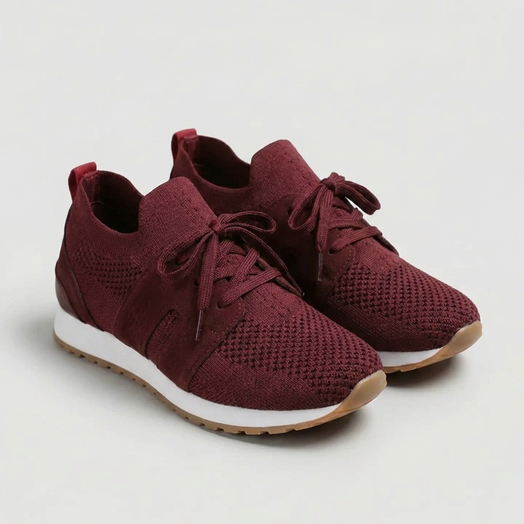Zapatilla Casual Mujer Malla con Cordones