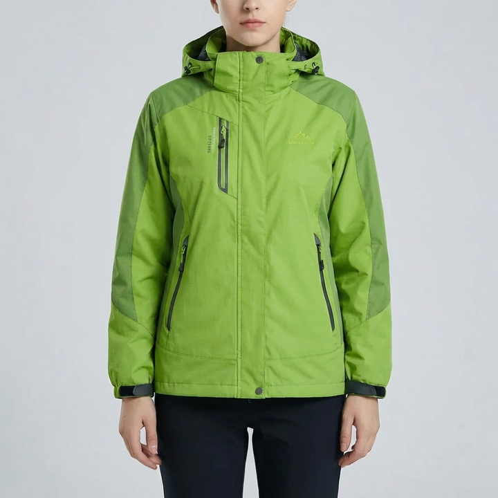 Chaqueta Exterior con Capucha a Prueba de Viento para Mujeres