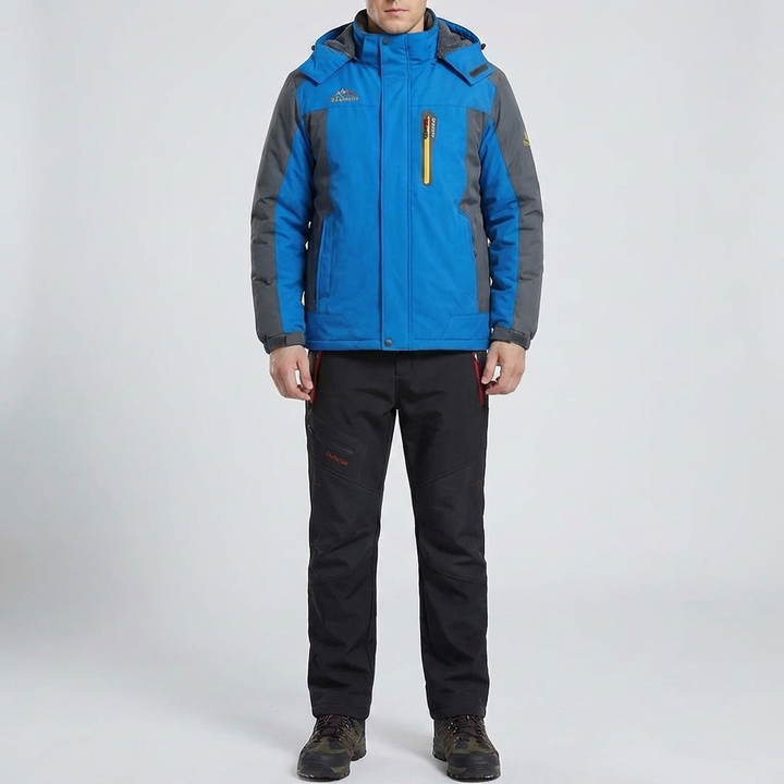 Conjunto de Chaqueta y Pantalones de Exterior con Capucha Aislante