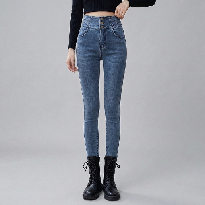 Jeans de alta cintura para mujeres